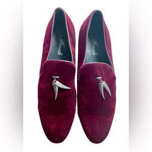Amalfi Red Velvet Loafers size 11